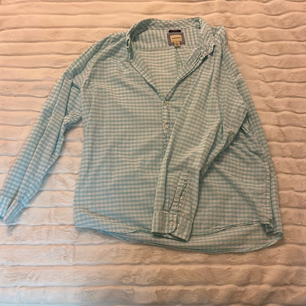 G.H. Bass&Co Slim Fit Button Down Mens Striped Shirt